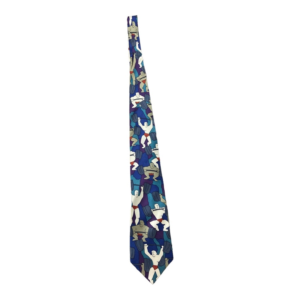 Vintage 1991 Blue The BEATLES Carry That Weight Commemorative Men’s Neck Tie - Picture 3 of 6